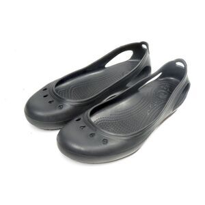 Crocs Ballet Kadee Sandals Black Shoes Flats Women Size 11